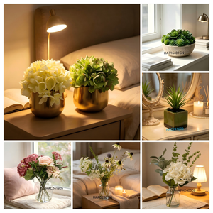 Plante d'orchidée blanche élégante, orchidée Phalaenopsis à 8 têtes dans un <span class=keywords><strong>pot</strong></span> <span class=keywords><strong>en</strong></span> plastique noir, fleurs au toucher réel à faible entretien pour la maison - Product Image 4