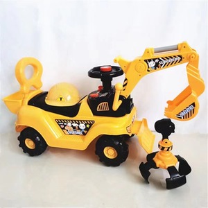 Coche de Pedales Eléctrico de Alta Calidad para Niños, Mini Tractor para Niños, Excavadora de Juguete <span class=keywords><strong>con</strong></span> Casco - Product Image 2