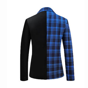 <span class=keywords><strong>Blazer</strong></span> Deux Couleurs Pour Hommes Avec Vestes Décontractées À <span class=keywords><strong>Carreaux</strong></span> - Product Image 6