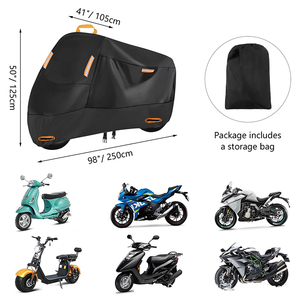 210D 300D 420D extérieur intérieur Scooter abri étanche à la pluie Protection 4 bandes réfléchissantes vélo vélo moto couverture - Product Image 2