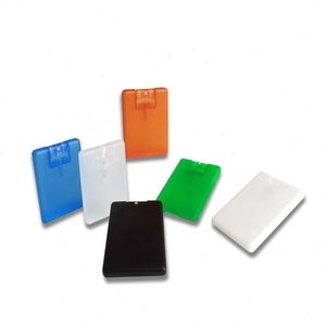 Botella de Perfume Plana de Plástico PP Transparente Negra y Blanca de 20 ml, Personalizada 2026, Botella de Spray con Formato de Tarjeta de Crédito - Product Image 2