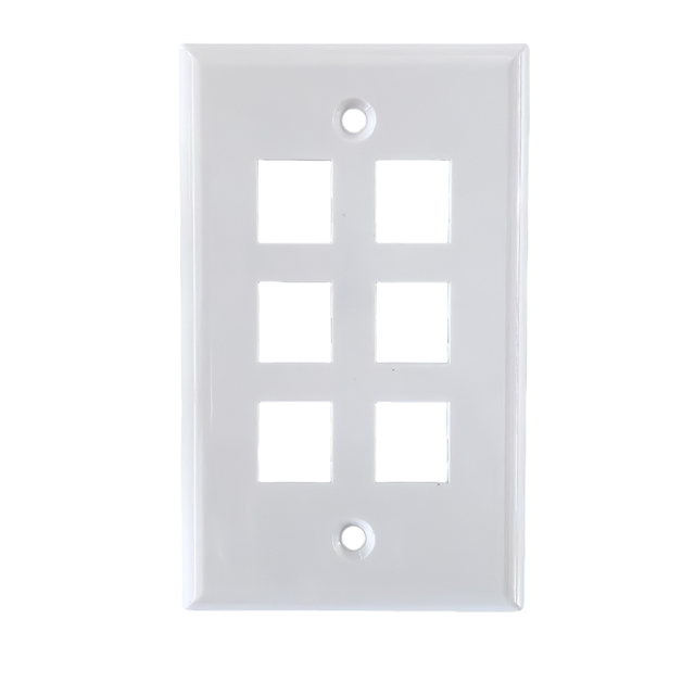 Directly Inserted USA Type 1/2/3/4/6 Port RJ45/RJ11 UTP Wall Faceplate Network Module Connector Panel High Quality Wall Plate