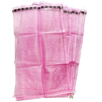 Groothandel 50*80cm 60L Op Maat Gemaakte Kleur Gerecycled PP Leno Mesh Zak Trekkoord Fabrieksdirect Ui Aardappel Brandhout Ademend