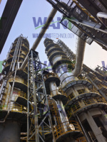 Nouvelle raffinerie de pétrole brut de 10 000 BPD en essence, diesel, kérosène et bitume avec distillation atmosphérique et sous vide, garantie de 2 ans