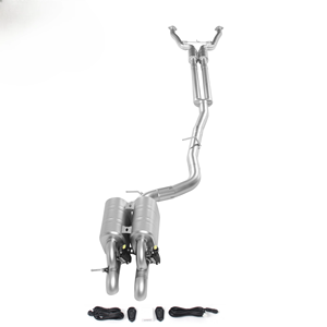 Système d'échappement Catback Valvetronic pour BMW E65 E66 <span class=keywords><strong>750i</strong></span> N62 4.8L V8 2001+ Silencieux à soupapes électroniques Tuyaux en acier inoxydable 304 - Product Image 1