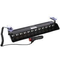 Lumière stroboscopique à ventouse pour voiture S12 12 LED 12-24V, clignotante avant et arrière