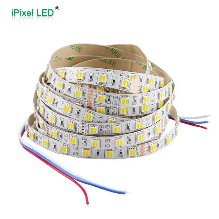 2 צבעים ב 1 LED DC 12V 24V 5050 LED הרצועה כפולה לבן CW/WW CCT צבע טמפרטורת 5m LED קלטת אור