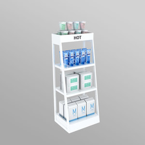 ZhMS-VZ04 chăm sóc da cửa hàng kệ trưng bày kệ cửa hàng bán lẻ gỗ sắt đứng cho vẻ đẹp cửa hàng trưng bày đồ nội thất - Product Image 5