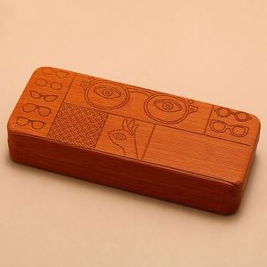 Étui à lunettes rigide pour hommes et femmes, motif géométrique, avec motifs en relief, vente en gros - Product Image 4