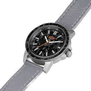 Diablo Apollo-reeks นาฬิกาคาร์บอนไฟเบอร์ทนน้ำ50เมตรควอตซ์ช่วยในการเคลื่อนไหวควอตซ์สายหนังพรีเมี่ยมโลหะวัลกาไนส์ - Product Image 1