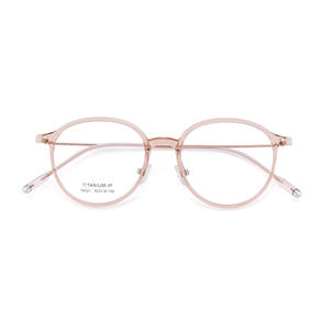 Montures de lunettes rondes en titane Yutai coréennes 3,5 mm, monture complète, confortables, unisexe, verres en résine, origine Danyang - Product Image 4