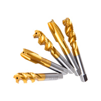 SONGQI Trousseaux de filetage HSS M2 M35 à cannelure spirale/droite pour acier inoxydable et métal