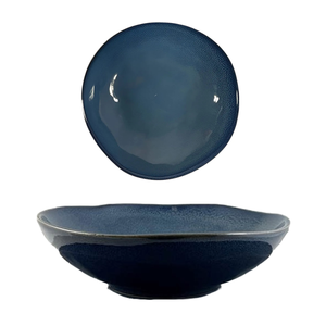 Piatto Fondo in Ceramica Reattiva Alternativa DIAM. 20CM BLU - Product Image 1