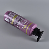 Design de mode Prix de gros Violet Shampooing Distributeur de savon liquide PE Plastique 500ml Lotion Pompe Bouteille
