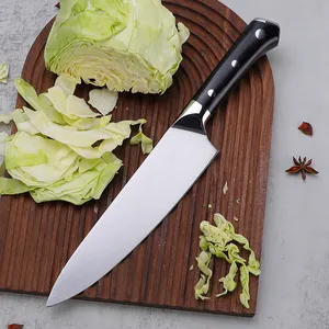 Cuchillo De Chef Немецкий 1,4116 из нержавеющей стали Профессиональный 8-дюймовый кованый кухонный нож шеф-повара с ручкой G10