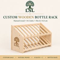 Étagère à épices en bois massif avec logo personnalisé, support de rangement incliné pour la décoration moderne de la maison, du bureau et de la cuisine