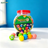 Permen Karet Billiard Fruity Bubble Gum Bermotif Meja Biliard 8g Per Buah Kemasan Stoples 100Pcs Permen Karet Anak Novelty Grosir