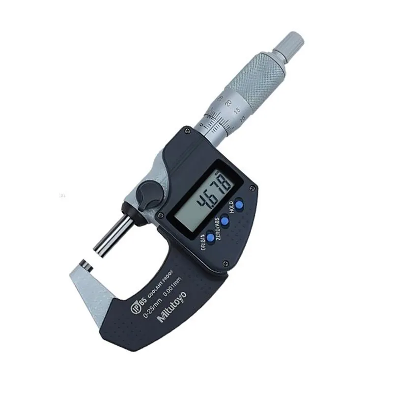 Mitutoyo mikrometer Digital portabel presisi tinggi di stok Jepang Ratchet asal 293-242-30 rentang pengukur 50-75mm