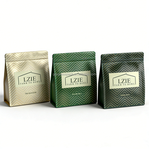 Sac d'emballage personnalisé avec logo imprimé en aluminium et plastique pour aliments pour chiens et chats, fond plat, sachet refermable pour friandises pour animaux de compagnie, vente en gros, échantillon - Product Image 4