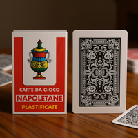 MAZZEO GIOCATTOLI Napoleterne Cartes à jouer laminées, revêtement plastique, taille standard, coins arrondis, jeu de cartes durable, 2 joueurs