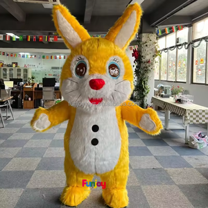 <span class=keywords><strong>Costume</strong></span> Gonfiabile da <span class=keywords><strong>Coniglio</strong></span> 2m/2.6m per Adulti, Vestito da Mascotte Peloso Gonfiabile, Abito da Coniglietto Pasquale per Intrattenimento - Product Image 5