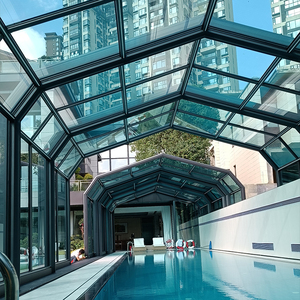 Moderna Sala de Estar de Aluminio con Techo de Cristal, Jardín de Invierno para Exteriores, Invernadero para Terraza de Villa y Extensión de Restaurante - Product Image 1