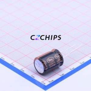 Condensateur électrolytique en aluminium à montage traversant RZW471M1VBK-1316, composant à montage traversant THT, D12.5xL16mm 470uF 20% 35V 5mm - Product Image 1