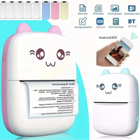 Mini Impresora Térmica Portátil, Impresora de Etiquetas Térmicas de Bolsillo, Impresión de Fotos, Impresión de 58 mm, Impresoras Inalámbricas para Android e IOS