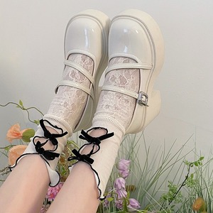 Zapatos de Cuero Negros de Moda con Suela Gruesa y una Sola Correa - Tacones Altos para Mujer al por Mayor - Product Image 2