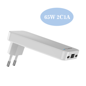 Cargador de Pared USB A+C Ultrafino de 65W, 3 Puertos, <span class=keywords><strong>Carga</strong></span> Rápida, Enchufe Plegable, Compatible con <span class=keywords><strong>iPad</strong></span>, iPhone, Samsung y Galaxy - Product Image 3