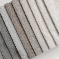 Tissu chenille rayé 100 % polyester 290 GSM tissé doux et durable pour canapé, rideau, tapisserie et textile de maison