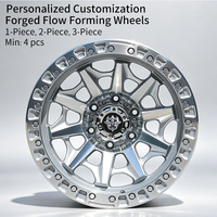 Jantes Flowtone personnalisées 16'' 17'' concaves à cinq branches, jantes en alliage tout-terrain anti-déchirure avec beadlock pour F150 Raptor TRX Defender
