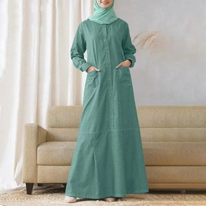 Women Ramadan Muslim <strong>Caftan</strong> Marocain Long Robe Abaya Dubai Turkey Hijab Dress Vestido De <strong>Mujer</strong> Plus Size - Product Image 1