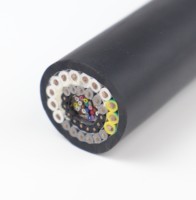Cables de Cobre Trenzado Blindados Antitorsión para Robots, con Aislamiento ROHS PVR, 300/500V 22AWG -55~150, para Aplicaciones Industriales y Automotrices