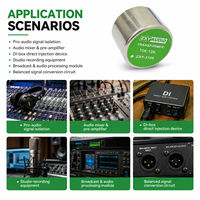 Transformateur d'isolation audio ZXY en permalloy 3108 fabriqué en Chine, rapport de transfert 10K10K, transformateur d'isolation de signal audio