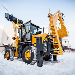 Desain baru harga pabrik 4x4 pemuat depan tipe rupa 1Ton 1000kg ekskavator Backhoe <span class=keywords><strong>Loader</strong></span> dengan 4 ember In1 - Product Image 4