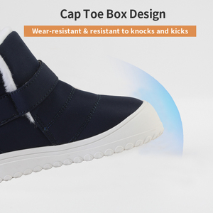 בייביסיטר פטנט הסיטונאי ילדים סיטונאיים zapatilas אפס טיפה widdoe חיצונית עור קטיפה מגפי שלג חמים - Product Image 3