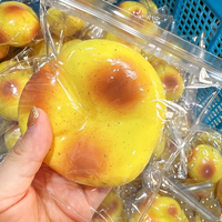 Jouet Squishy en Mousse PU en Forme de Mangue à Couleurs Changeantes avec Effet de Teinte Activé par le Toucher pour Jeu Sensoriel