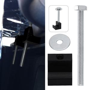 4 pz alluminio <span class=keywords><strong>Crossover</strong></span> Toolbox J Hook Kit con viti rondelle J-Clip morsetti di montaggio cassetta degli attrezzi <span class=keywords><strong>Tie</strong></span> Down Bolt tenditore universale - Product Image 3