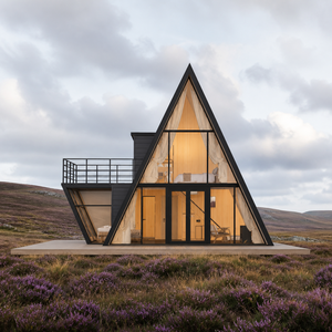 Maison préfabriquée S890 en A-frame pour tourisme périurbain, avec <span class=keywords><strong>division</strong></span> de pièce flexible et module de salle de bain - Product Image 3