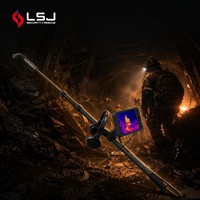Caméra de recherche à 6 sondes LSJ-C-E 1080P HD, détecteur de vie rotatif à 360°, tige en fibre de carbone de 3,5 m, audio bidirectionnel, protection IP67, 8h de sauvetage