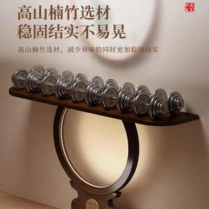 Mesa Consola <span class=keywords><strong>de</strong></span> Lujo Decorativa Minimalista con Panel <span class=keywords><strong>de</strong></span> Bambú, Mueble <span class=keywords><strong>de</strong></span> <span class=keywords><strong>Entrada</strong></span> para Sala <span class=keywords><strong>de</strong></span> Estar, Mobiliario para el Hogar - Product Image 4