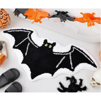 Tapis de porte d'entrée pour Halloween, tapis de sol absorbant pour salle de bain, tapis de sol non tufté pour Halloween