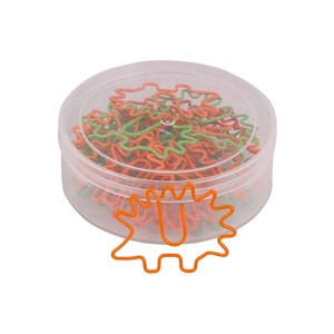 Clips de Papel con Forma de Erizo en Existencia, Metálicos Naranja y Verde de 30-35 mm para Oficina/Escuela/Hogar/Regalo - Product Image 5