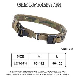 Ceinture tactique légère de combat et de sécurité à dégagement rapide, ceinture centrale tactique en nylon Molle de haute qualité pour hommes - Product Image 6