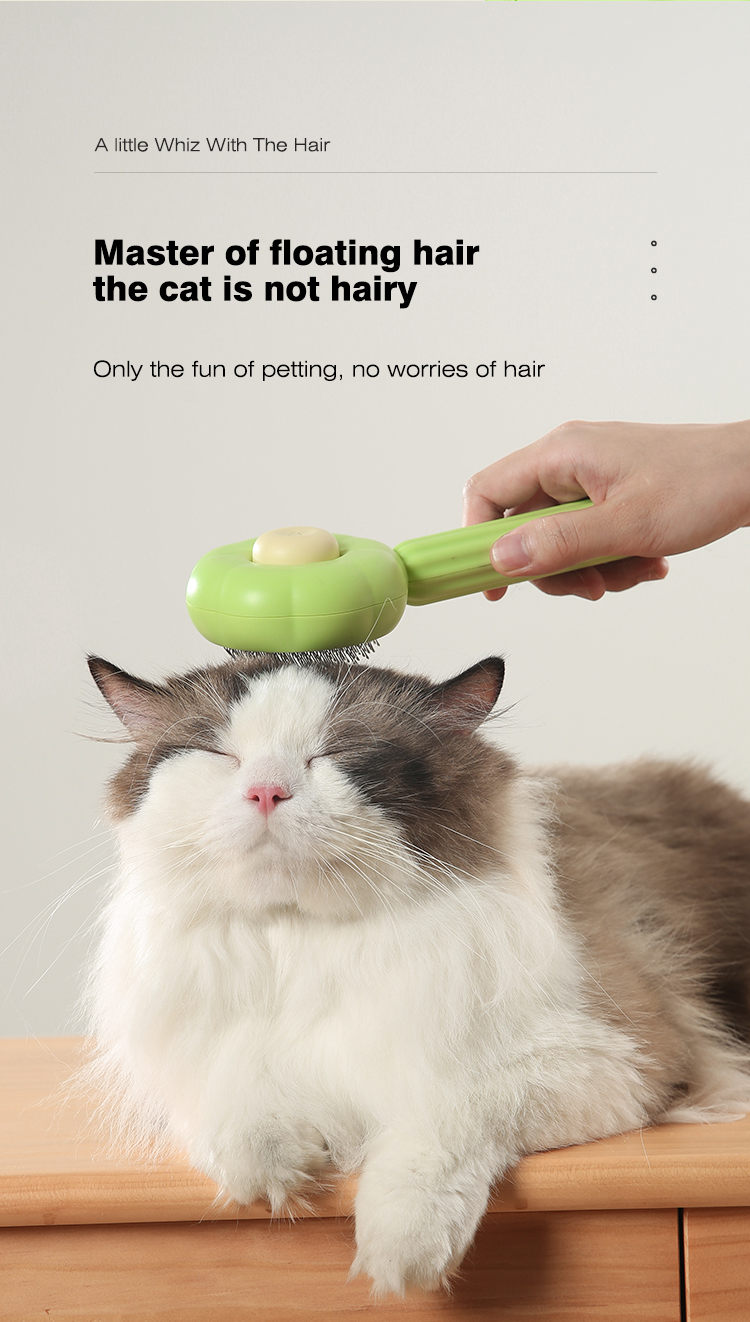 Flower Shaped Dogs Cat Hair Brush Remover Self Cleaning Slicker Sunflower Pet Dematting Comb