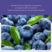 LIFITT Masker Tanah Liat Penghilang Komedo Perawatan Jerawat Pemutih Melembapkan Anti-Penuaan Blueberry