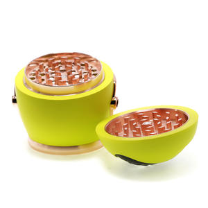 New Style Color Football Helmet <strong>Grinder</strong> Four-layer Large Capacity <strong>Grinder</strong> <strong>Metal</strong>+Plastic Cigarette Crusher - Product Image 3