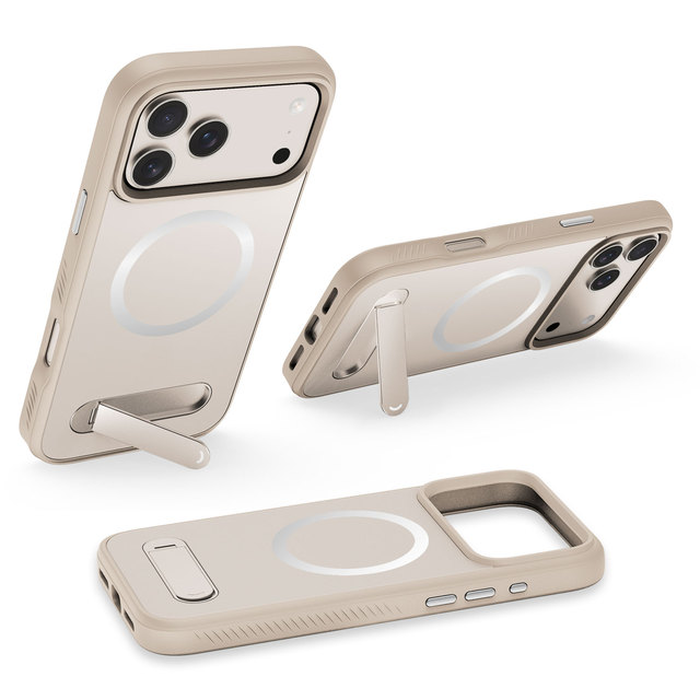 2025 Shockproof Cover Upgraded Metal Bracket TPU Tempered Glass Magnetic Protective Panel Scratch-Resistant for iPhone 17 Series