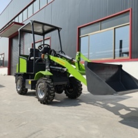 Kleiner Elektro-Radlader Mini-Frontlader mit Schaufel Kompakt & Flexibel für Landwirtschaft Baustelle Hofarbeit